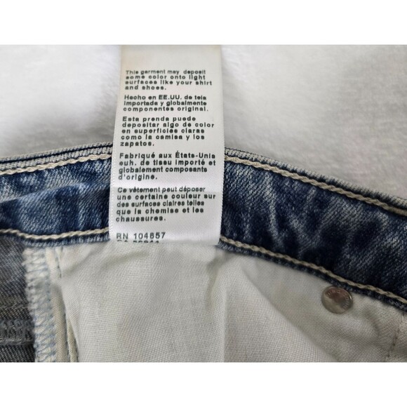 AG Prima Ankle Cigarette Jeans Women Blue Faded Distressed Denim Size 26 - Picture 7 of 11